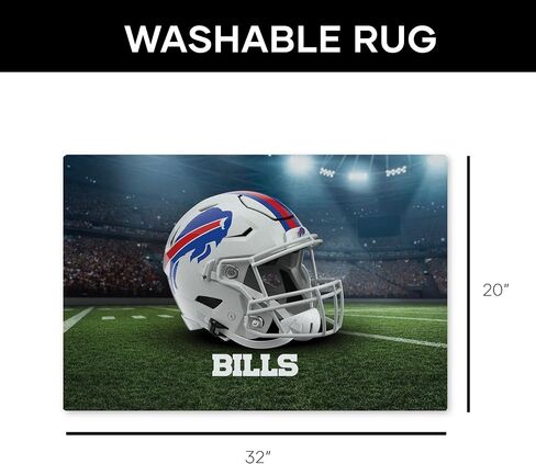 سجادة Northwest The Company NFL Buffalo Bills قابلة للغسل، 20 بوصة × 32 بوصة، منظر طبيعي، ألوان الفريق in Kuwait