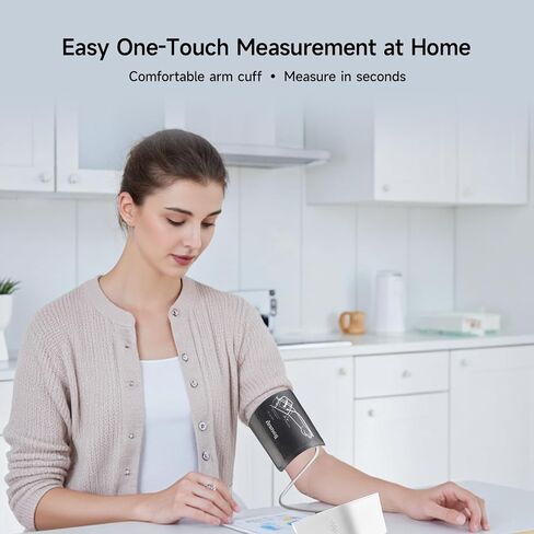 yuwell Automatic Blood Pressure Monitor for Home Use, Upper Arm BP Machine with Large Adjustable Cuff (8.7-17.7"), 199 Memory, Irregular Heartbeat Alert & WHO Classification in Kuwait