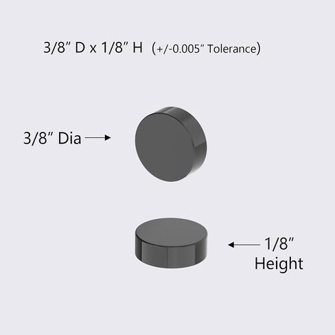 N52-3/8 D x 1/8" H - 50 Pack, Powerful Small Round Rare Earth Magnets, Black Epoxy Coated Super Strong Neodymium Disc Magnets for Fridge, DIY, Building, Scientific, Craft, Office Magnet in Kuwait