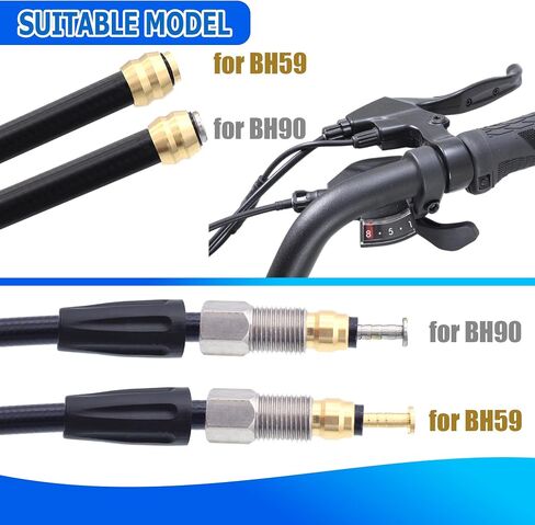 طقم خرطوم فرامل قرص هيدروليكي للدراجة لـ Shimano BH59 BH90 لـ Sram لنظام Avid، يتضمن كابل فرامل دراجة 2500 مم مع 8 فرامل دراجة زيتونية و8 حشوات توصيل نحاسية in Kuwait