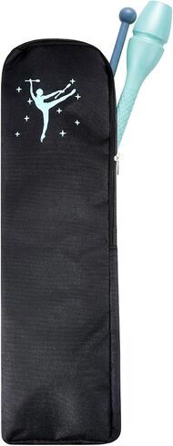 SATINIOR 19 x 4.7 Inch Rhythmic Gymnastics Baton Bag for Protection Black Baton Case, Lightweight Zippered Protection Sleeve in Kuwait