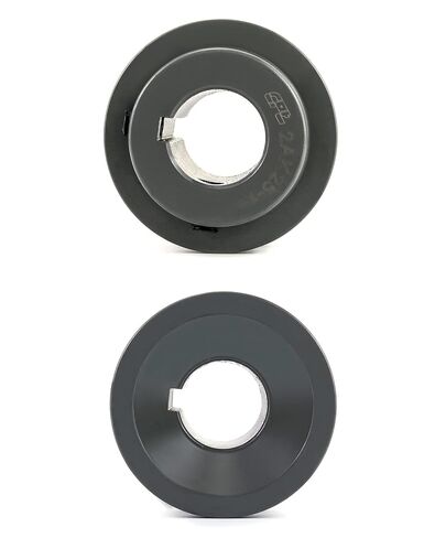 QWORK 2AK251 Double Groove Pulley/Sheave, 2.55"OD 1" Bore, AK Fixed Bore Pulley, for A, 3L & 4L (A & AX) V-Belts, Cast Iron in Kuwait