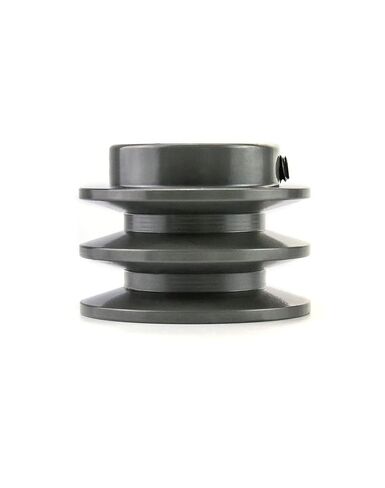 QWORK 2AK251 Double Groove Pulley/Sheave, 2.55"OD 1" Bore, AK Fixed Bore Pulley, for A, 3L & 4L (A & AX) V-Belts, Cast Iron in Kuwait