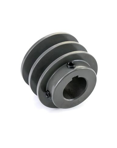 QWORK 2AK251 Double Groove Pulley/Sheave, 2.55"OD 1" Bore, AK Fixed Bore Pulley, for A, 3L & 4L (A & AX) V-Belts, Cast Iron in Kuwait