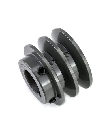 QWORK 2AK251 Double Groove Pulley/Sheave, 2.55"OD 1" Bore, AK Fixed Bore Pulley, for A, 3L & 4L (A & AX) V-Belts, Cast Iron in Kuwait