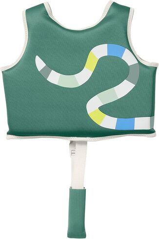 Toddler Swim Vest with Adjustable Safety Strap, Neoprene Anti-Chafe Comfort & Secure Zip, Confidence-Building Swim Vest for Toddlers 1-2, Lightweight Kids in Kuwait