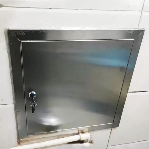 Stainless Steel Locking Access Door Panel for Ceiling & Wall, Custom Plumbing Access Cover, Durable 20x22in, 1pc, Secure Installation, Ideal for Home & Commercial Use in Kuwait