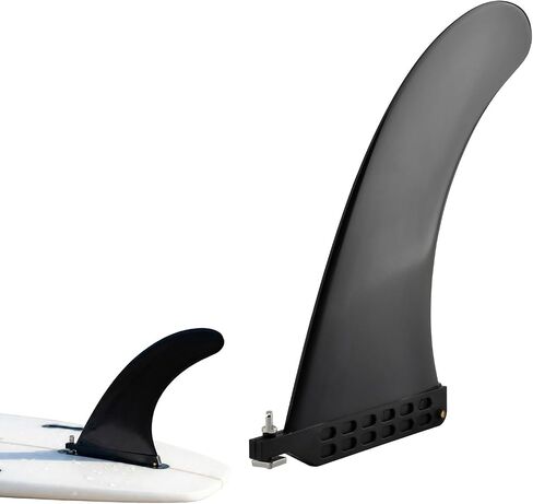 10'' Paddle Board Fin Repalcement,SU-P Single Center Fin,Fin Replacement Universal Nylon SU-P Replacement Fins for Surfing,Surfboard,Stand-up Paddle Board,Longboard(Size:10in) in Kuwait