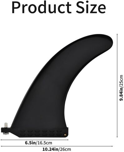 10'' Paddle Board Fin Repalcement,SU-P Single Center Fin,Fin Replacement Universal Nylon SU-P Replacement Fins for Surfing,Surfboard,Stand-up Paddle Board,Longboard(Size:10in) in Kuwait