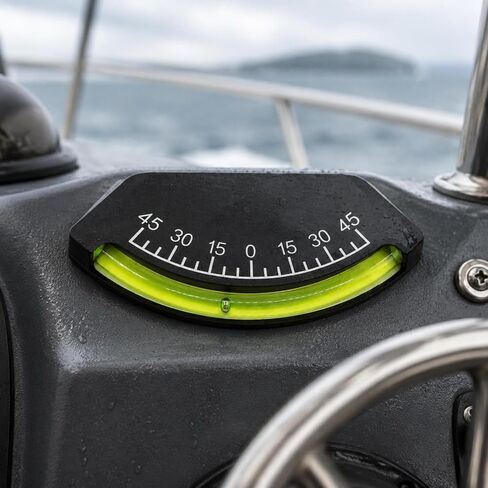 Car Inclinometer Easy Reading Vehicle Level Gauge High Sensitivity Level Tilt Indicator for RV in Kuwait