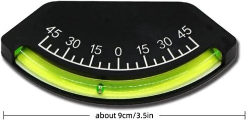 Qianly Car Inclinometer Easy Reading Tilt Gauge High Sensitivity Level Tilt Indicator for RV in Kuwait