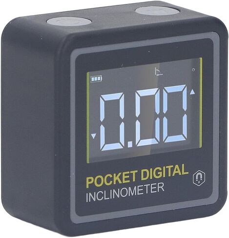 Pocket Digital Inclinometer with Magnetic Base – 0.05° Resolution, ABS Body, 4x90° Range in Kuwait