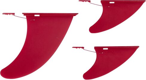 3-Pack Replacement Paddle Board Fins – Includes 1 Center Fin & 2 Side Fins, Universal Detachable Quick-Release SUP Fins for Inflatable Stand Up Paddle Boards in Kuwait