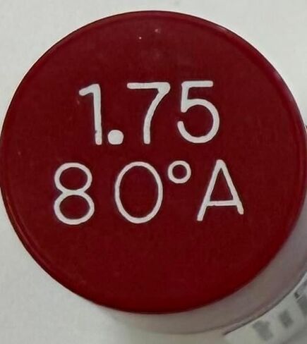 Two Pack - Oil Burner Nozzle, 1.75 80 A, Hollow Spray Red Cap 1.75 80A Oil Nozzle 1.75 Gallons per hour with a hollow 80 degree Spray in Kuwait