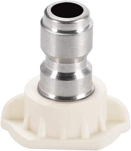 2Pcs White Pressure Washer Spray Nozzle Tip 40 Degree Metal Nozzle Tips, Standard Pressure Washer Parts and Accessories, Pressure Washer Accessories in Kuwait