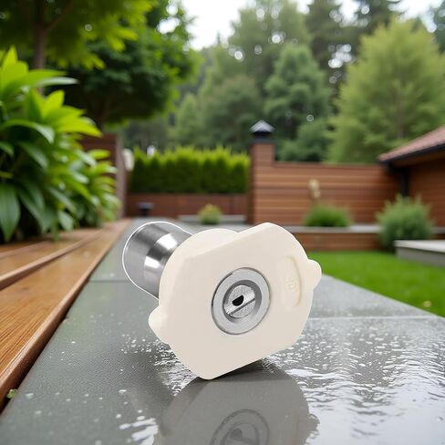 2Pcs White Pressure Washer Spray Nozzle Tip 40 Degree Metal Nozzle Tips, Standard Pressure Washer Parts and Accessories, Pressure Washer Accessories in Kuwait