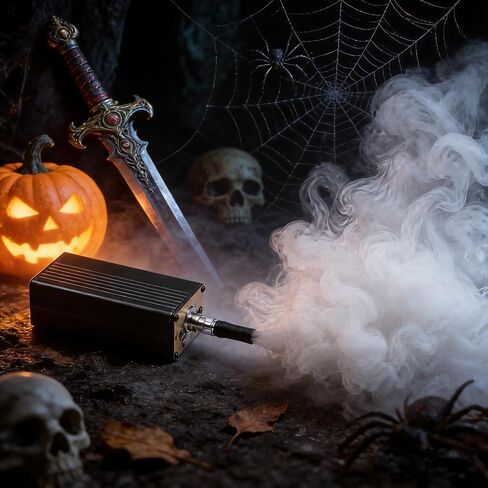 Portable Mini Fog Machine,Handheld Smoke Machine for Outdoor Events DJ Parties Photography,Indoor Stage Effects,Halloween Christmas(Square black) in Kuwait