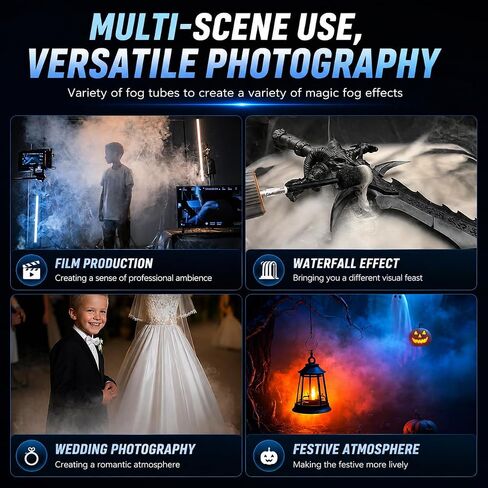Portable Mini Fog Machine,Handheld Smoke Machine for Outdoor Events DJ Parties Photography,Indoor Stage Effects,Halloween Christmas(Square black) in Kuwait