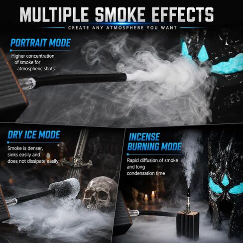 Portable Mini Fog Machine,Handheld Smoke Machine for Outdoor Events DJ Parties Photography,Indoor Stage Effects,Halloween Christmas(Square black) in Kuwait