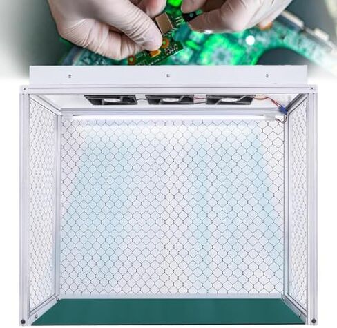 Efficient Triple Fan Laminar Flow Hood, 24" x 12" Workbench Filter, Eco-Friendly for Phone Repair & Lab Work, Enhanced Airflow & Safety in Kuwait
