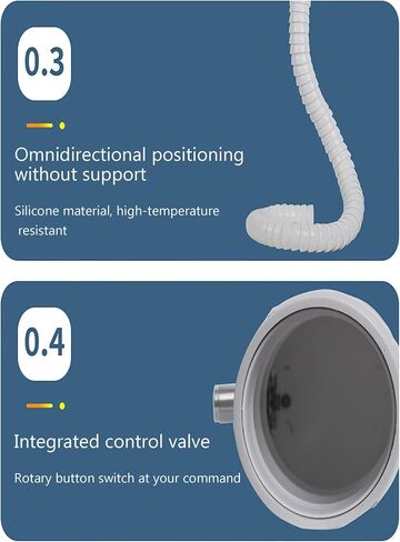 360° Adjustable Flexible Air Duct for Dust Collection, Industrial Workshop & Laboratory Pipe, Hinged Design, 3 x 59.1 Inches, Optimize Airflow & Reduce Dust in Kuwait