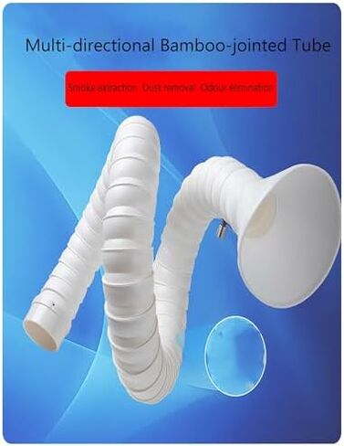 Adjustable Universal Dust Collection Hood for Laser Welding Fume Extraction, Flexible with Valve & Circular Nozzle, Lab Equipment, 5 x 100cm (2 x 39.4) in Kuwait