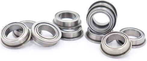 Flanged Bearings 10Pcs SMF128ZZ Flange Bearing 8x12x3.5mm Double Shielded Stainless Steel SMF128 Z ZZ Ball SMF128-2Z SMF128Z Industrial Products in Kuwait