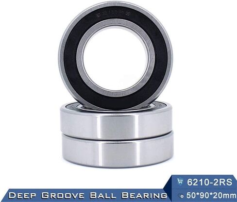 منتجات نقل الطاقة 6210RS 6210-2RS تحمل ABEC-3 الكرات الأخدود العميق 6210RZ 180210 RZ RS 6210 2RS EMQ جودة 50x90x20 مم in Kuwait