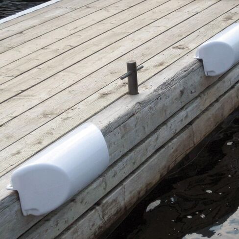ممتص الصدمات Dockmate Dockside Boat Dock - مصد بحري PVC عالي التحمل مع نهايات زاوية للحماية من الصدمات - مملوء بالهواء، 23 بوصة × 7-7/8 بوصة × 6 بوصة - مثالي للأسلحة والزوايا الداخلية in Kuwait