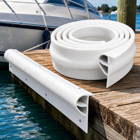 DaisyInner Dock Edging Coil 20 قدم D Dock Bumper PVC قارب الوفير الحرس لفائف الحماية البحرية للقوارب استخدام المياه العذبة والمياه المالحة in Kuwait