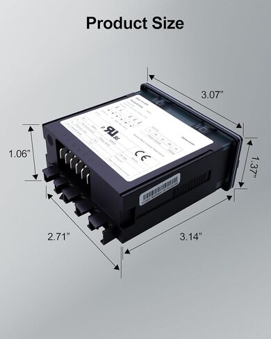 جهاز التحكم في درجة الحرارة متوافق مع Danfoss Beverage Air 00C30-123D-03، مجموعة أدوات التحكم الرقمية في الحرارة مع مجسات استشعار NTC المزدوجة، استبدل ERC112D in Kuwait