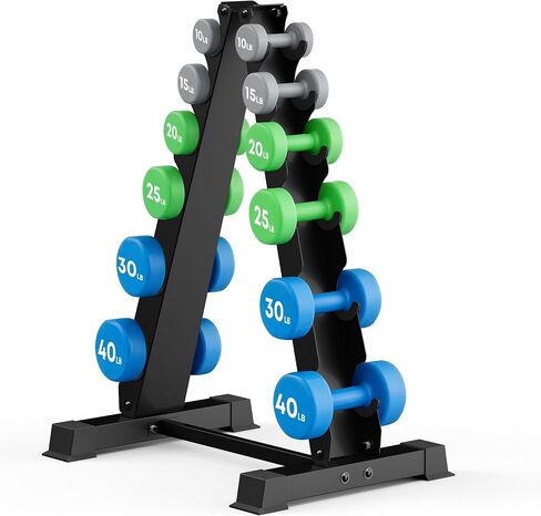 Dumbbell Rack Stand, Heavy Duty A-Frame Dumbbell Storage Rack, 5 tier Steel Dumbbell Holder for Home Gym Space Saver 200 LBS Capacity in Kuwait
