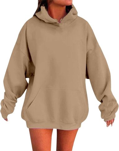 Oversized Hoodies for Women, Long Sleeve Sweatshirt with Pocket, Loungewear for Gym, Workout and Daily Outdoor Use in Kuwait
