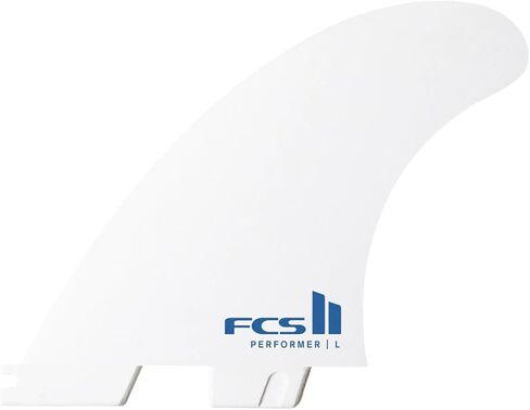 FCS II Performer White Edition Thruster Fin Set – Performance Core (PC) Tri Surf Fins, II System, All-Round Speed & Response (Medium/Large) in Kuwait