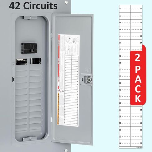 42 Circuits Replacement for Eaton Electrical Panel CHMS Square D Schnider Homeline Electrical Circuit Directory Labels in Kuwait