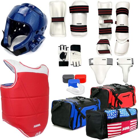 AAMA Complete Taekwondo Sparring Protective Gear Equipment Set - Customizable in Kuwait