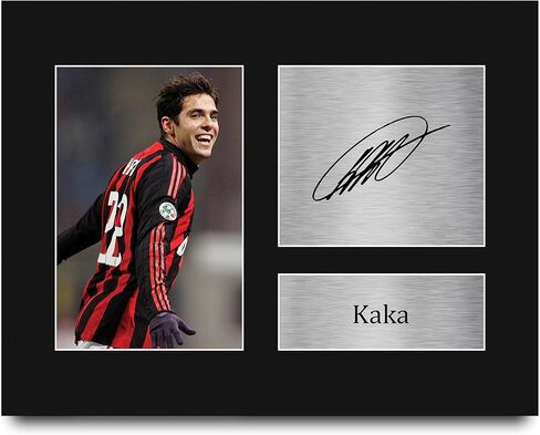 HWC Trading Kaka A C Milan Gifts صورة توقيع مطبوعة لعشاق كرة القدم ومؤيديها - مقاس حرف أمريكي in Kuwait