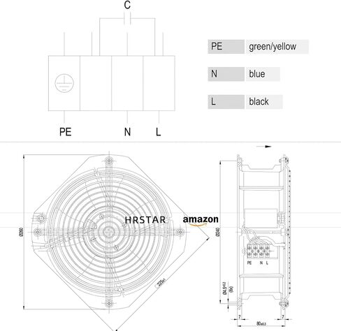 Original New Fan W2E200-HH38-07 230V 80W cabinets Cooling Fans in Kuwait