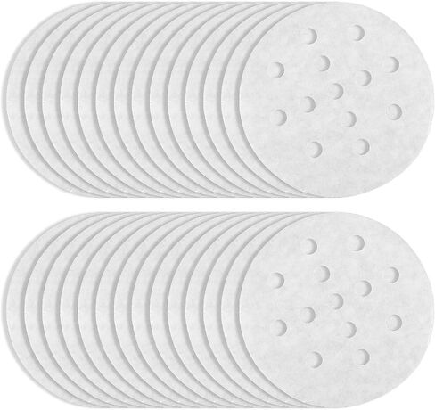 500 PCS Small Bamboo Steamer Liners, Dumpling Steam Paper, Round Anti-Stick Steamer Paper, Disposable Food-Grade Non-stick Layer for Dumplings, Buns, Dim Sum(3.5 Inch White) in Kuwait