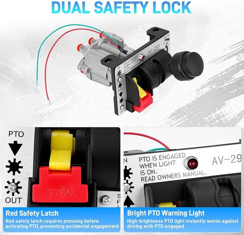 AV295 PTO صمام التحكم في نقل الهواء للرافعة مع التشغيل التلقائي والدفع للتوصيل، صمام خلع الطاقة متوافق مع سلسلة K90، للنظام الهيدروليكي لشاحنة قلابة، يستبدل # 328388-79X، 329358X in Kuwait
