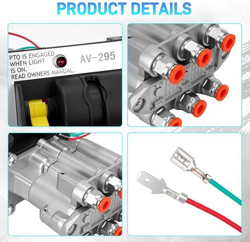AV295 PTO صمام التحكم في نقل الهواء للرافعة مع التشغيل التلقائي والدفع للتوصيل، صمام خلع الطاقة متوافق مع سلسلة K90، للنظام الهيدروليكي لشاحنة قلابة، يستبدل # 328388-79X، 329358X in Kuwait