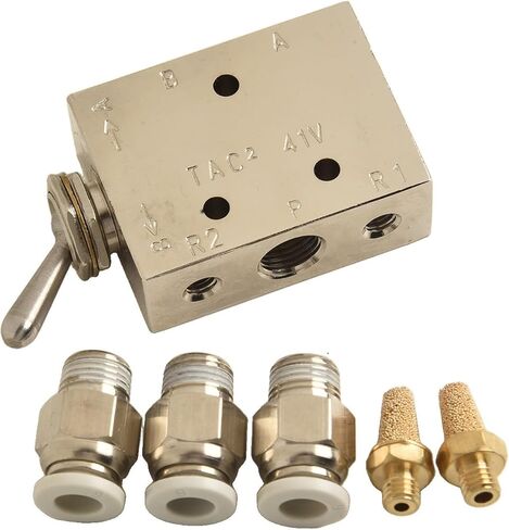 TAC2-41V Pneumatic Valve 2 Position 5 Way Mechanical Air Control Switch with 6mm Connector for Automation Equipment in Kuwait