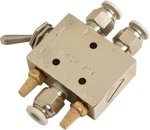 TAC2-41V Pneumatic Valve 2 Position 5 Way Mechanical Air Control Switch with 6mm Connector for Automation Equipment in Kuwait