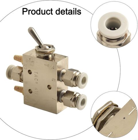 TAC2-41V Pneumatic Valve 2 Position 5 Way Mechanical Air Control Switch with 6mm Connector for Automation Equipment in Kuwait