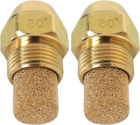 استبدال متوافق مع Delavan 00085-80A1 (8580A) .85 GPH 80 درجة النوع A فوهة موقد الزيت المخروطية المجوفة تحل محل فوهة الموقد الزيتية المتوافقة مع # 00085-80A1 - حزمة من 2 ترقية جديدة in Kuwait
