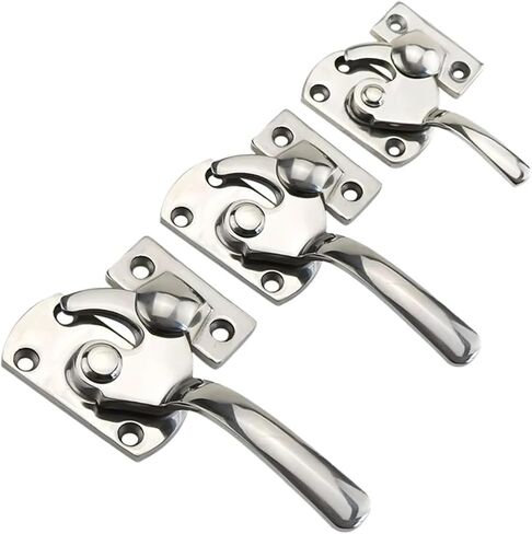 Stainless Steel Industrial Vacuum Box Freezer Heavy-Duty Equipment Door Rotating Handle Lock 1Pcs(304 SS-4-L) in Kuwait