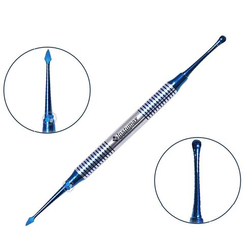 10-Pcs Dental Oral Surgical Buser Periosteal Elevator – Titanium Blue Coated Stainless Steel Soft Tissue Elevation Instrument in Kuwait
