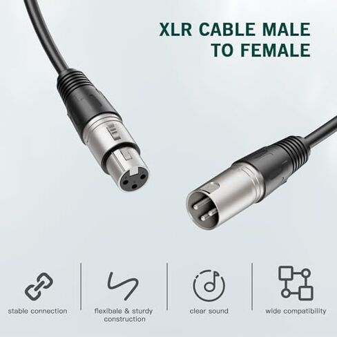 حزمة صوت ألعاب FIFINE PC: ميكروفون XLR/USB ديناميكي مع ذراع بوم + خلاط صوت مع طاقة فانتوم 48 فولت، التحكم في مستوى الصوت + كابل XLR بطول 10 أقدام للبودكاست/التسجيل/صوت اللعبة (AM8PROT+SC3+L9) in Kuwait
