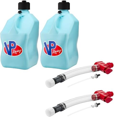 VP Racing 3632-CA، نظام التحكم في سائل خرطوم الزناد المضاد للانسكاب مع إبريق سباق VP Racing سعة 5.5 جالون، Sky (عبوتان) in Kuwait