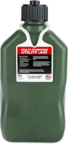 VP Racing 3842-CA 5.5 Gallon Square Motorsport Jug, Camo w/ 14' Standard Hose (4 Pack). Features A Close-Trimmed Cap and Neck For Tighter Seal. in Kuwait